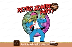 Dancing zombie disco ball retro Product Image 1