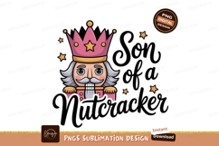 King nutcracker with crown and text pink gold Product Image 1