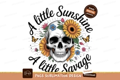 Skull sunflowers butterflies flowers nature Product Image 1