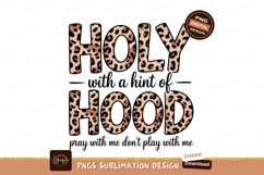 Holy Hood Leopard Print Text image Product Image 1