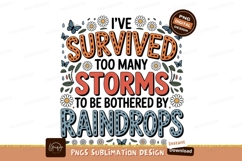 Survived storms raindrops butterflies flowers image Product Image 1