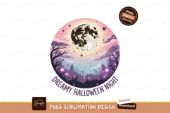 Full moon spooky forest night purple Product Image 1