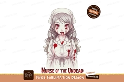 Bloody anime nurse with white hair image Product Image 1