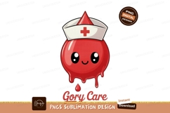 Red droplet nurse kawaii medical Product Image 1