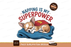 Sleeping chihuahua superhero cape image Product Image 1