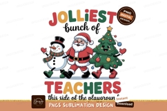 Jolly Santa Snowman Christmas Tree image Product Image 1