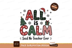 All Calm Christmas Teacher tree gift Product Image 1