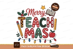Merry Teacher Christmas Design education holiday Product Image 1
