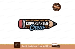 Kindergarten crew leopard pencil print Product Image 1