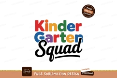 Kindergarten squad colorful text education Product Image 1