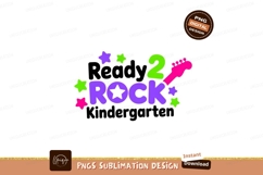 Neon stars and electric guitar rock music Product Image 1