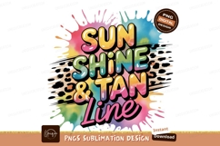 Sunshine Tan Line Colorful Splatter image Product Image 1