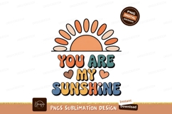Retro sun phrase sublimation orange Product Image 1