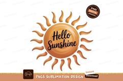 Golden sun greeting yellow orange Product Image 1