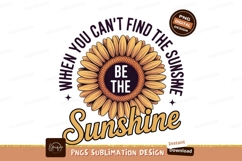 Sunflower quote sublimation design yellow orange Product Image 1