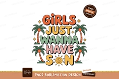 Girls Just Wanna Have Sun palm trees Product Image 1