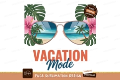 Tropical beach reflection sunglasses ocean palm Product Image 1