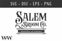Salem Broom Co SVG | Halloween Sign SVG Product Image 2