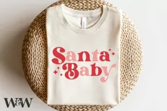 Santa Baby SVG | Retro Christmas SVG Product Image 4