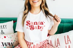 Santa Baby SVG | Retro Christmas SVG Product Image 1