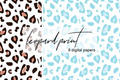 Leopard Animal Print Digital Paper. Leopard Seamless Pattern Product Image 1