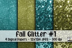 Fall Glitter Digital Paper #1 - 4 Papers Product Image 1