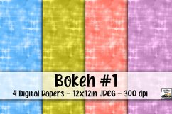 Soft Bokeh Digital Paper #1 - 4 Papers Product Image 1