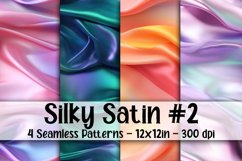 Silky Satin Digital Papers #2 - 4 Seamless Patterns Product Image 1