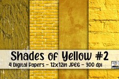 Shades of Yellow Digital Paper #2 - 4 Papers Product Image 1