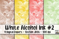 White Alcohol Ink Digital Paper #2 - 4 Papers Product Image 1