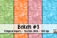 Soft Bokeh Digital Paper #3 - 4 Papers Product Image 1