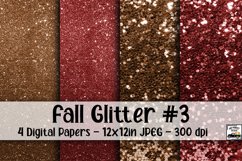 Fall Glitter Digital Paper #3 - 4 Papers Product Image 1