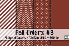 Fall Colors Digital Paper #3 - 4 Papers Product Image 1