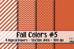 Fall Colors Digital Paper #5 - 4 Papers Product Image 1