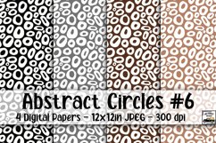 Abstract Circles Digital Paper #6 - 4 Papers Product Image 1