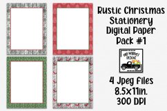 Rustic Christmas Digital Paper #1 - 8.5x11" Letter Size Product Image 1