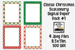 Classic Christmas Digital Paper #1 - 8.5x11" Letter Size Product Image 1