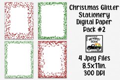 Christmas Glitter Digital Paper #2 - 8.5x11" Letter Size Product Image 1