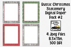 Rustic Christmas Digital Paper #2 - 8.5x11" Letter Size Product Image 1