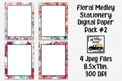 Floral Medley Stationery Paper #2 - 4 Papers Product Image 1