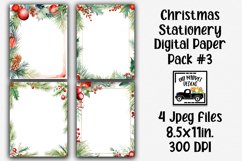 Christmas Stationery Digital Paper #3 Product Image 1