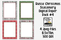 Rustic Christmas Digital Paper #4 - 8.5x11" Letter Size Product Image 1