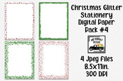 Christmas Glitter Digital Paper #4 - 8.5x11" Letter Size Product Image 1