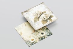 Shabby Chic Wildflowers Digital Paper, 20 PNG &amp; JPEG Product Image 6