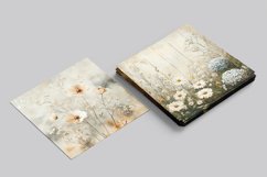 Shabby Chic Wildflowers Digital Paper, 20 PNG &amp; JPEG Product Image 8