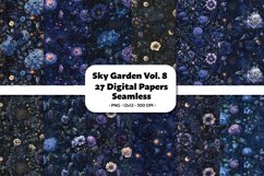 Sky Garden Vol. 8 Seamless Digital Paper,27 PNG Product Image 1