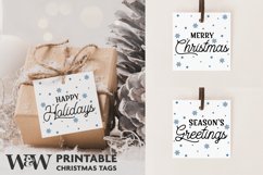 Printable Christmas Gift Tag Bundle | Modern Christmas Tags Product Image 1