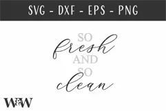 So Fresh And So Clean SVG | Bathroom Sign SVG Product Image 2