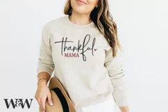 Thankful Mama SVG | Thankful Mini SVG | Thanksgiving SVG Product Image 3