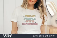 Treat People With Kindness SVG | Boho Be Kind Shirt SVG Product Image 3